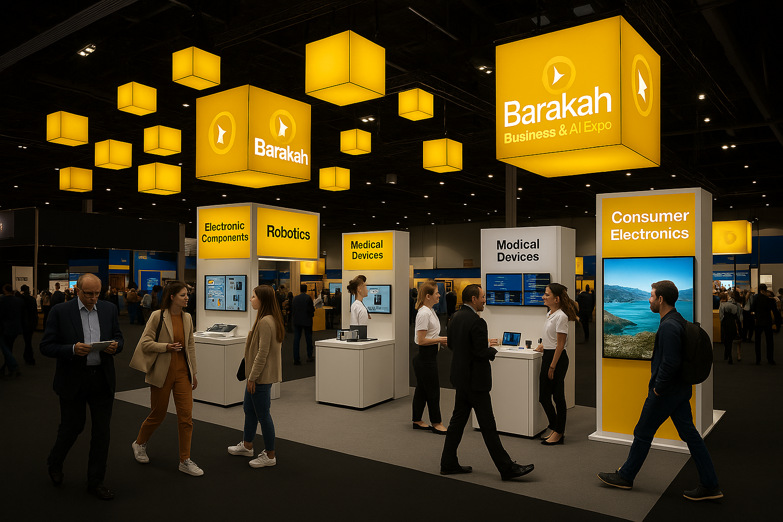 Business networking at Barakah Expo